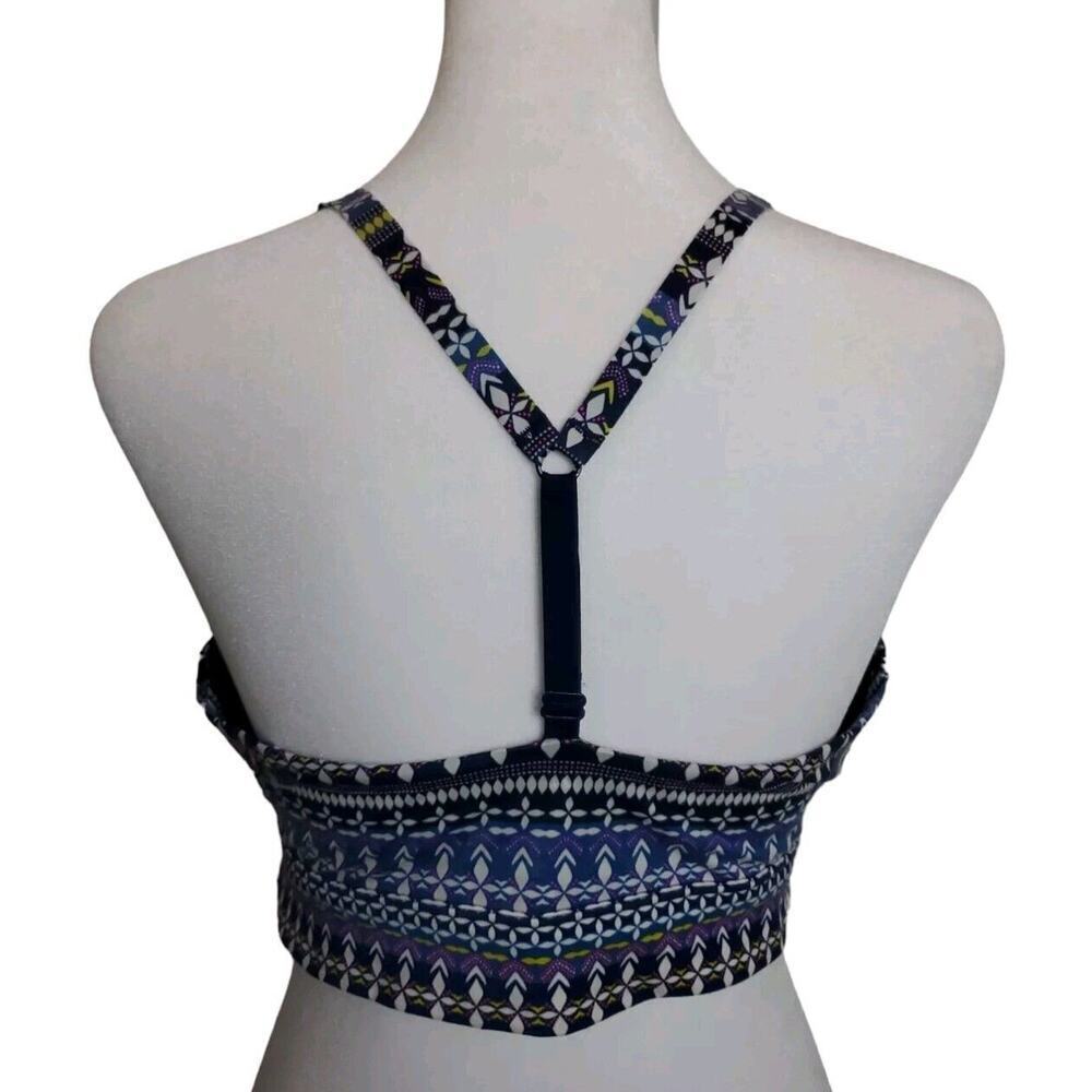 Victoria's Secret Uplift No Wire Push Up Bra Womens Size 36D Blue Geometric Wrap - Picture 4 of 6